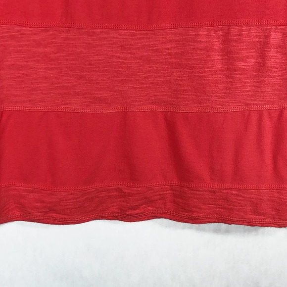 Soft Surroundings Medium Tunic Top‎ Orange Pink Cowl Neck Solid Stretch 594 - Picture 5 of 8